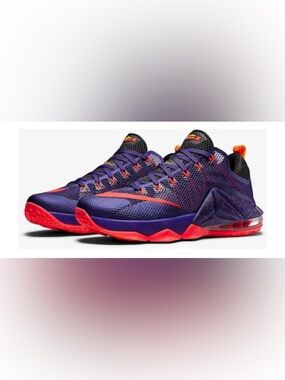 Nike LeBron 12 Low sneakers in the "Court Purple" colorway 724557-565 Size 9.5